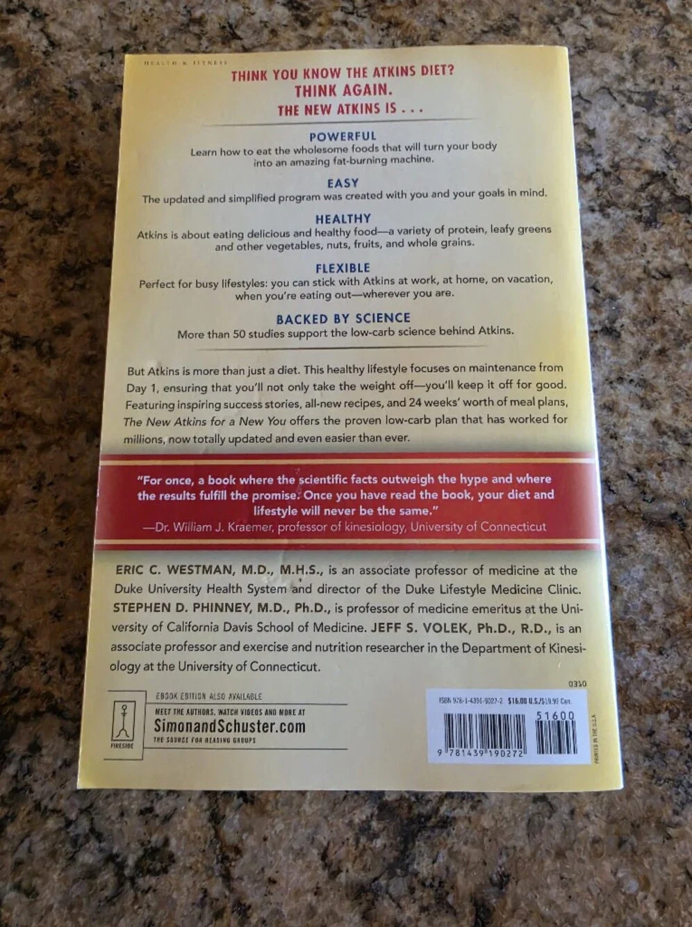 The New Atkins For A New You - Low Carb Diet Book - EUC